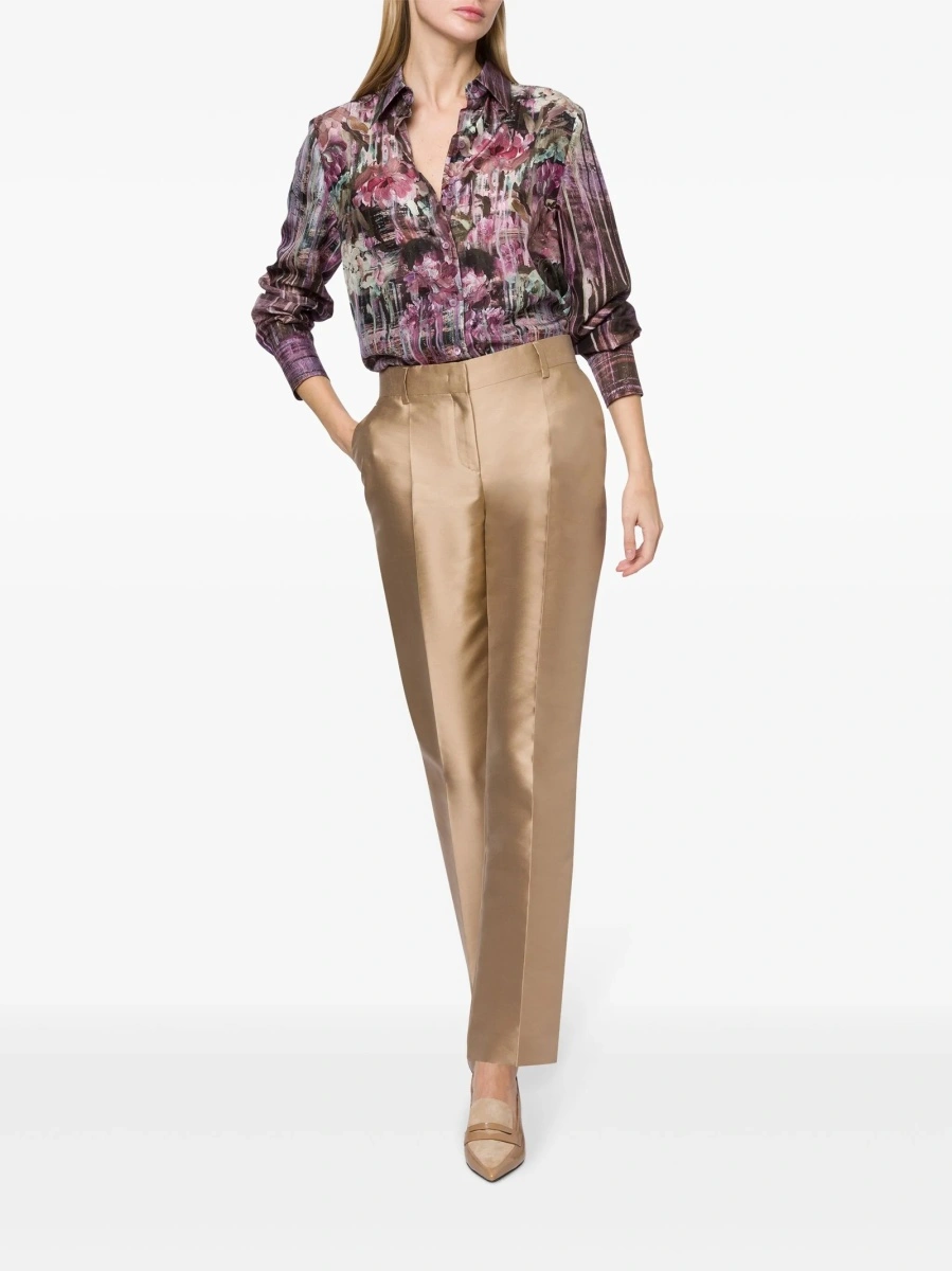Pantaloni eleganti Alberta Ferretti neutri - Img 2