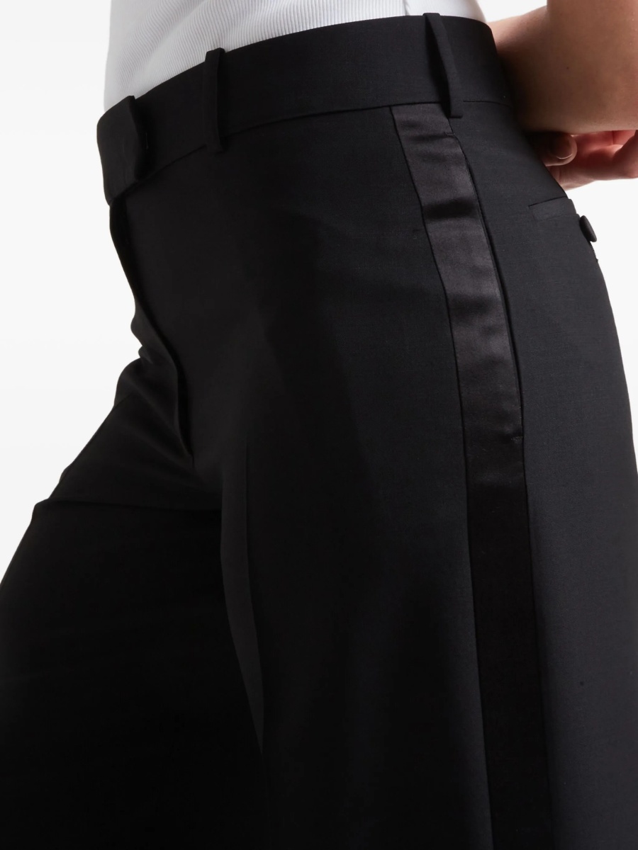 Pantaloni eleganti Alexander McQueen negri - Img 4