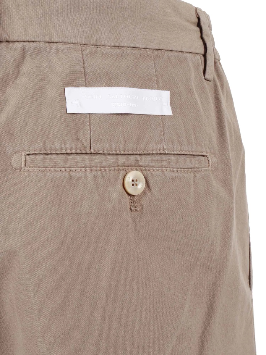 Pantaloni eleganti Briglia neutri din material textil - Img 4