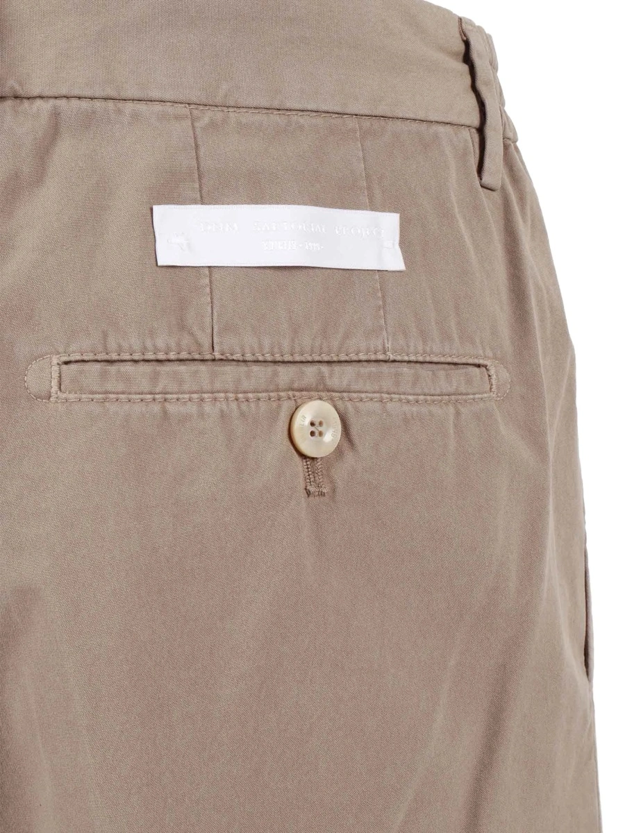Pantaloni eleganti Briglia neutri din material textil - Img 4