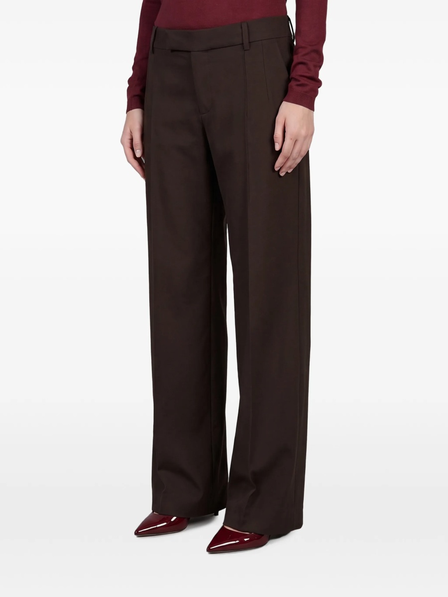 Pantaloni eleganti FEDERICA TOSI maro - Img 2