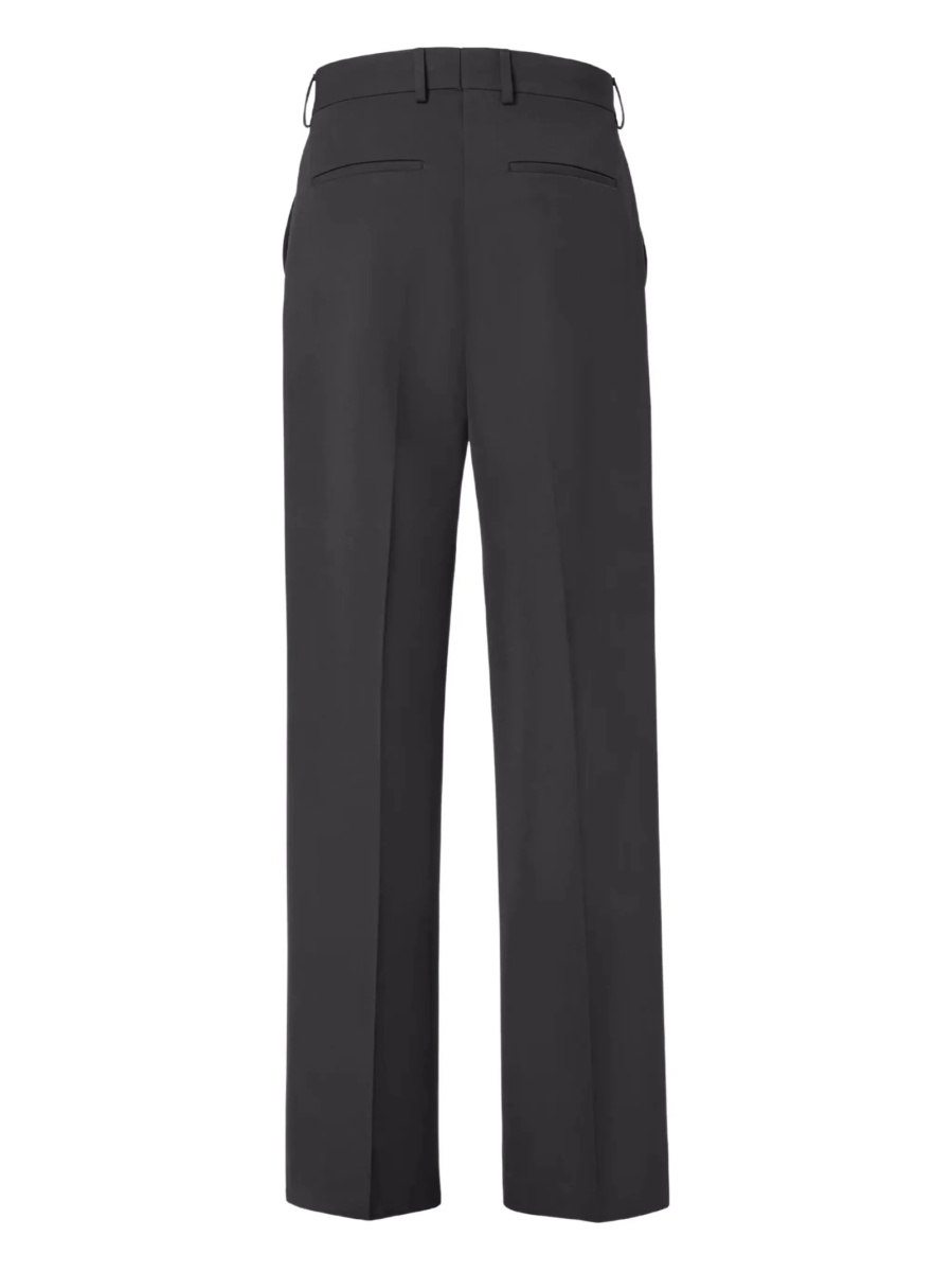 Pantaloni eleganti Fendi negri din lana si bumbac - Img 2