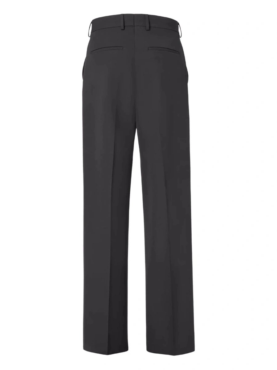 Pantaloni eleganti Fendi negri din lana si bumbac - Img 2
