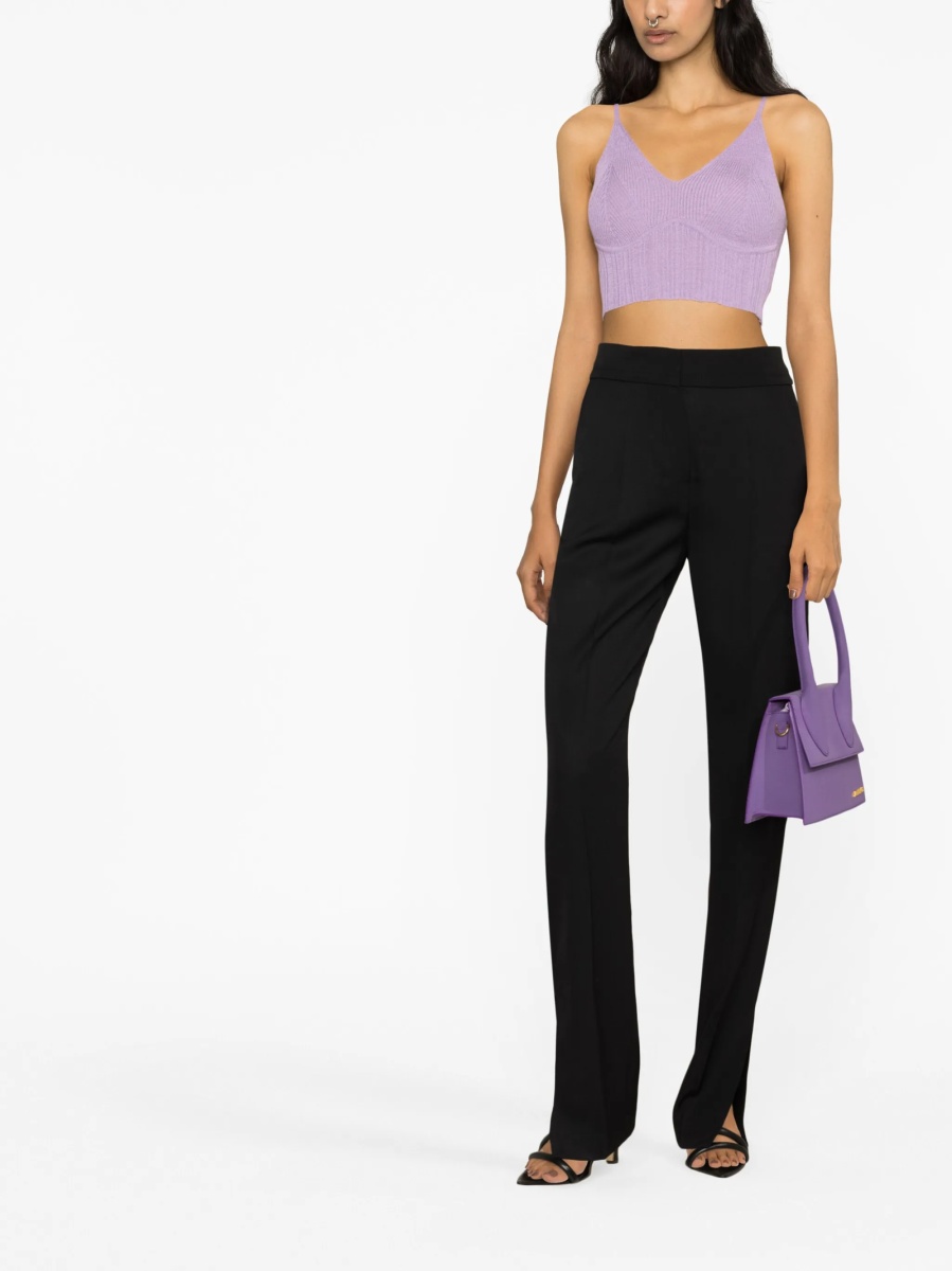 Pantaloni eleganti JACQUEMUS negri din lana - Img 2