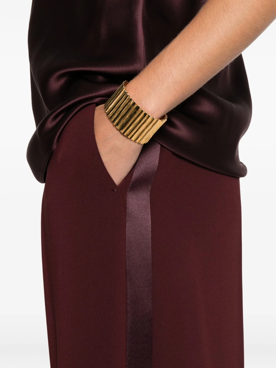 Pantaloni eleganti Max Mara rosii - Img 5