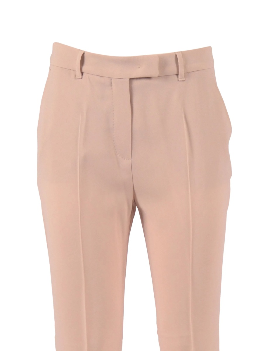 Pantaloni eleganti MaxMara Studio roz - Img 3