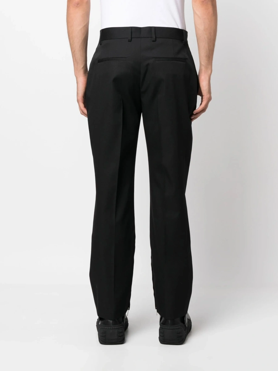 Pantaloni eleganti Off-White negri din lana - Img 4