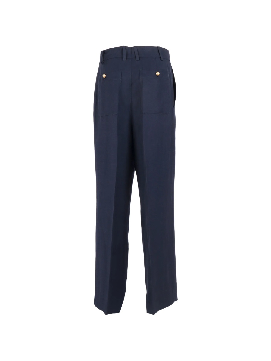 Pantaloni eleganti P.A.R.O.S.H. albastri - Img 2