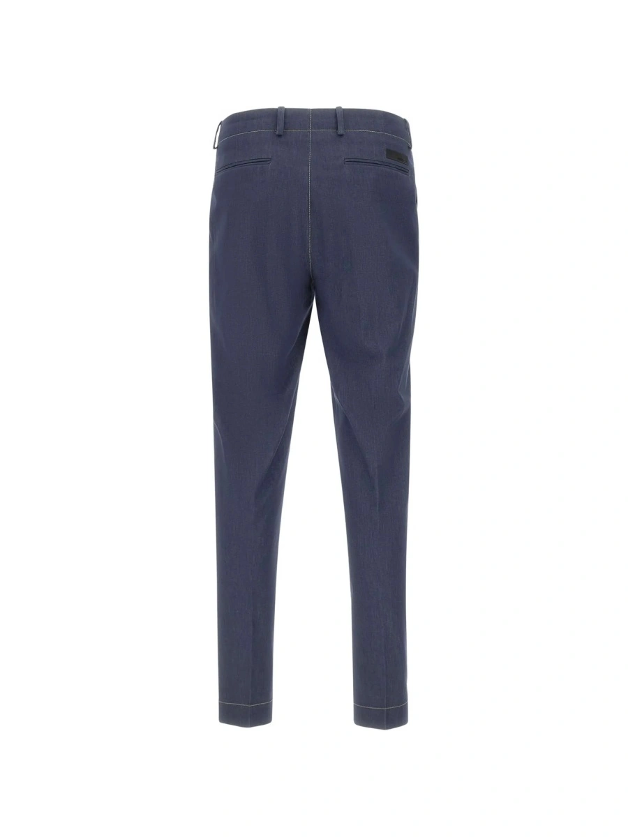 Pantaloni eleganti RRD albastri - Img 2