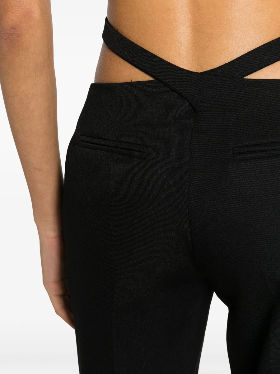 Pantaloni eleganti THE ATTICO negri din lana - Img 5