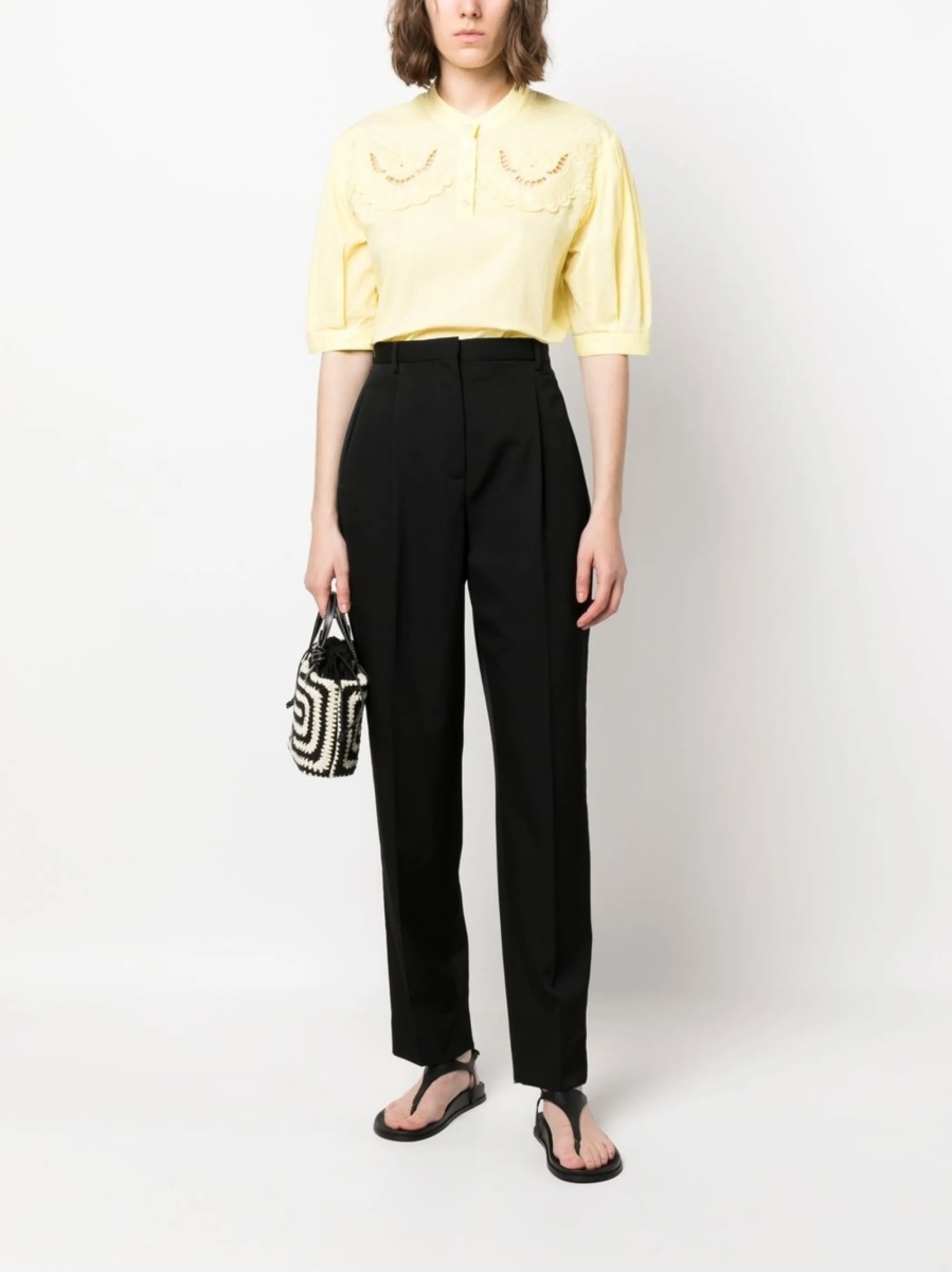 Pantaloni eleganti Tory Burch negri - Img 2