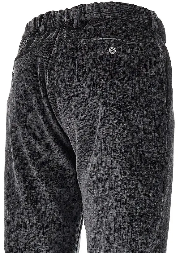 Pantaloni Emporio Armani gri din catifea - Img 4