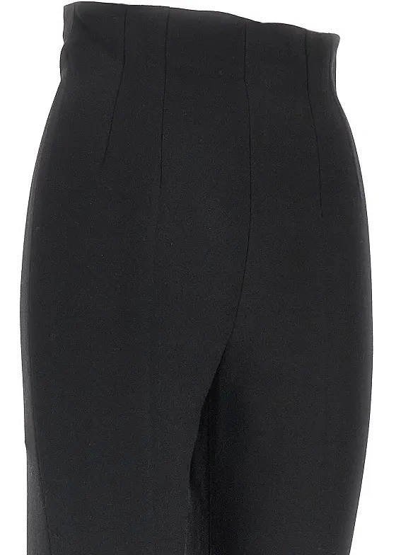 Pantaloni Emporio Armani negri din crepe - Img 2