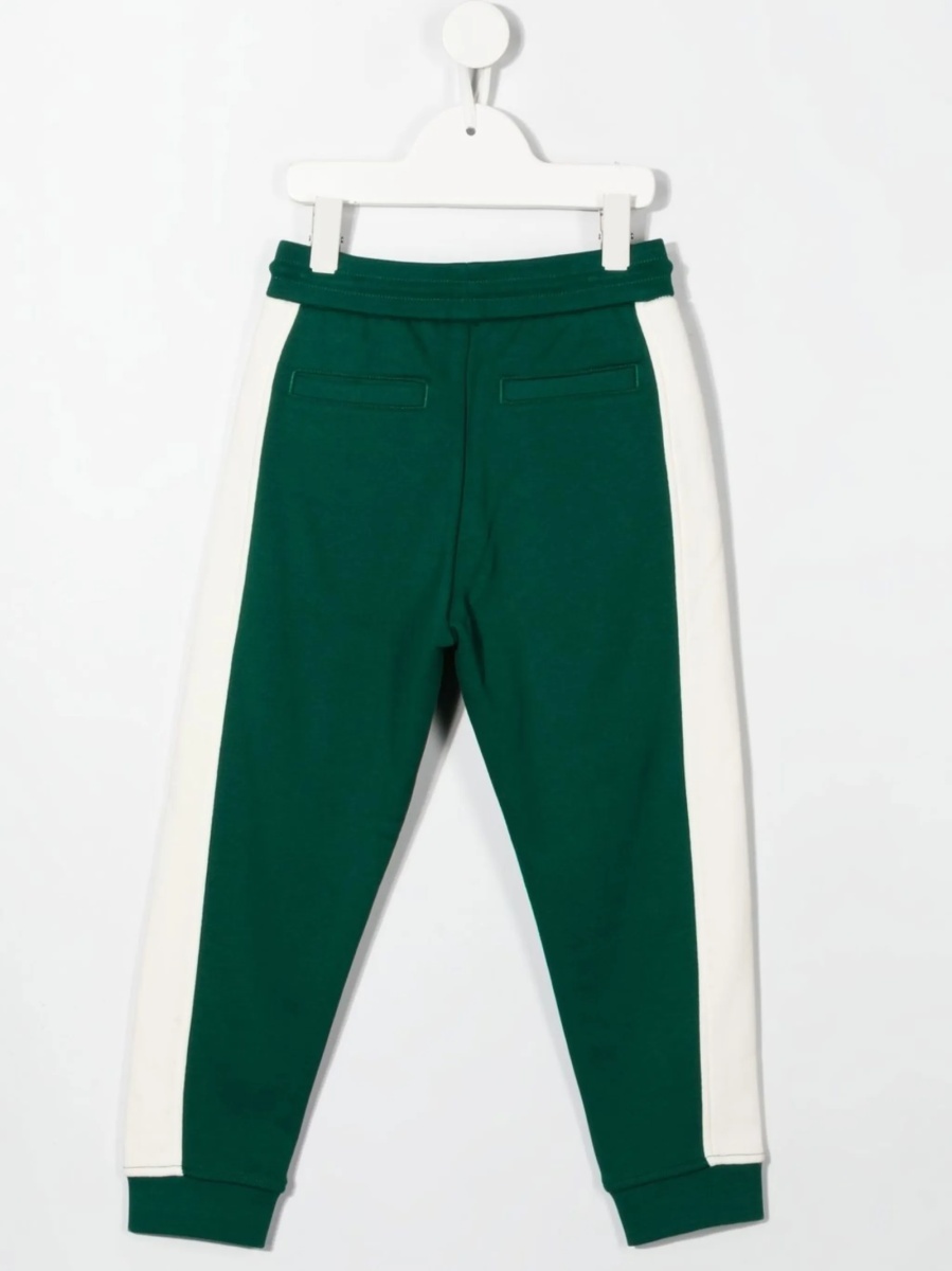 Pantaloni Emporio Armani verzi din bumbac - Img 2
