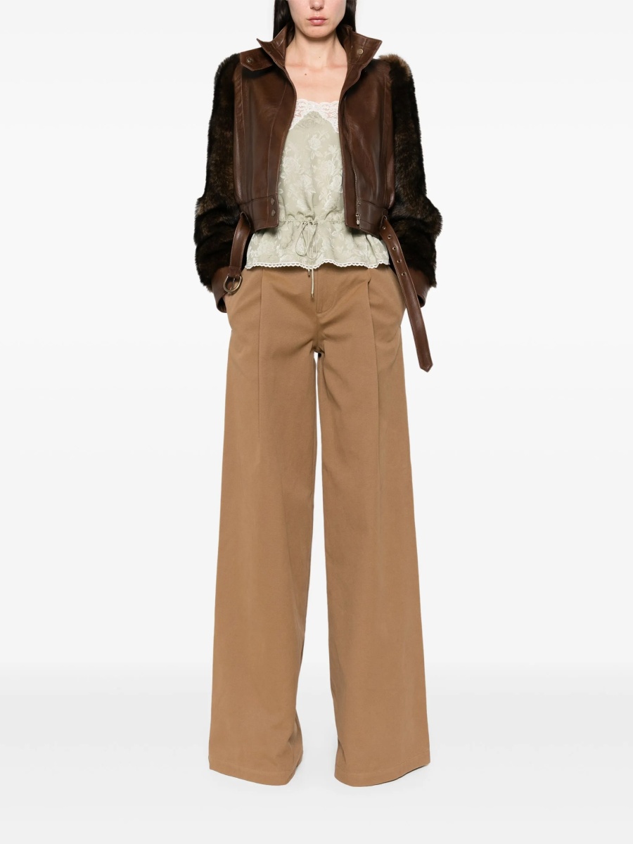 Pantaloni evazati Chloe maro - Img 2