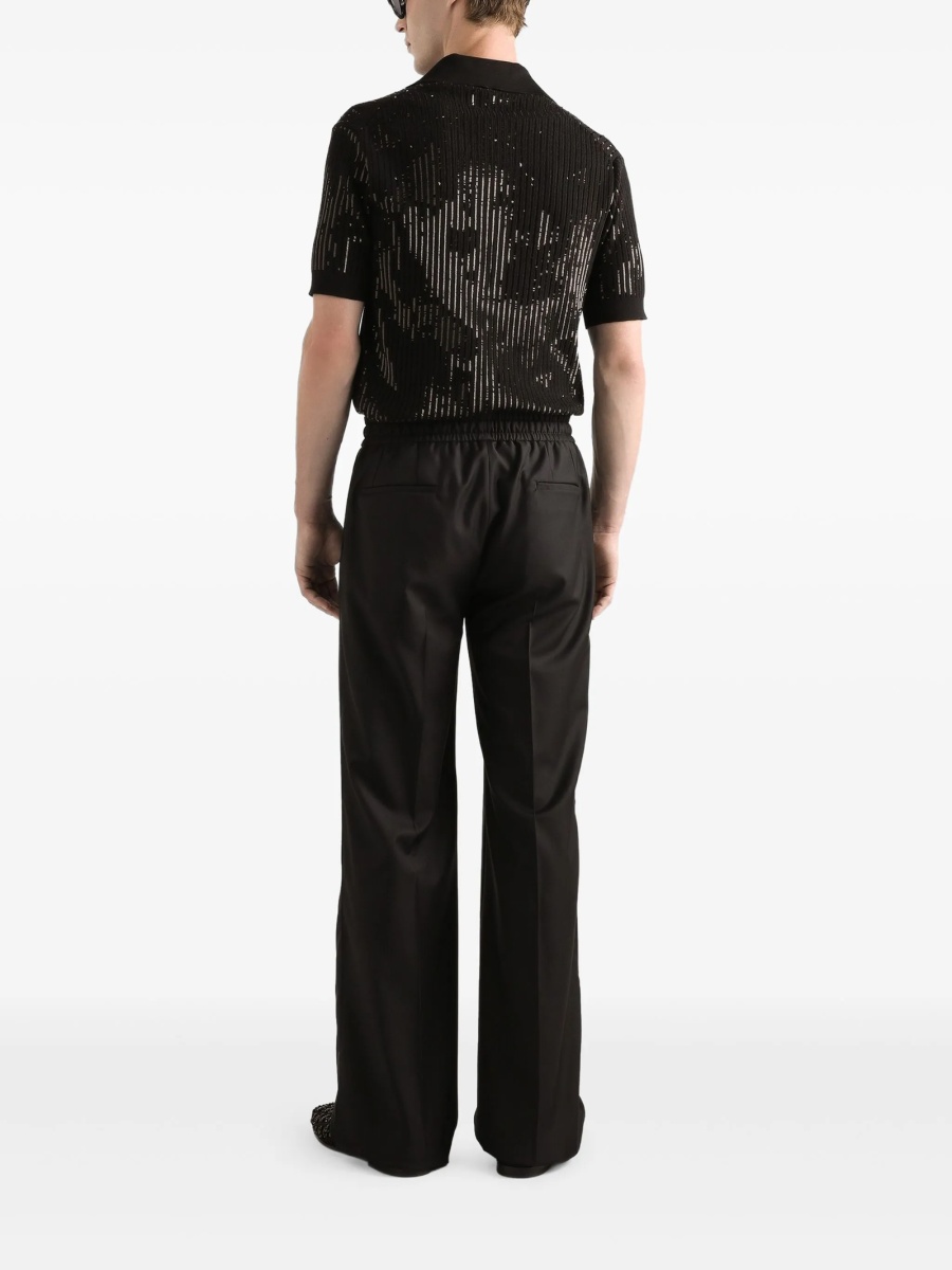 Pantaloni evazati Dolce &amp; Gabbana negri - Img 3