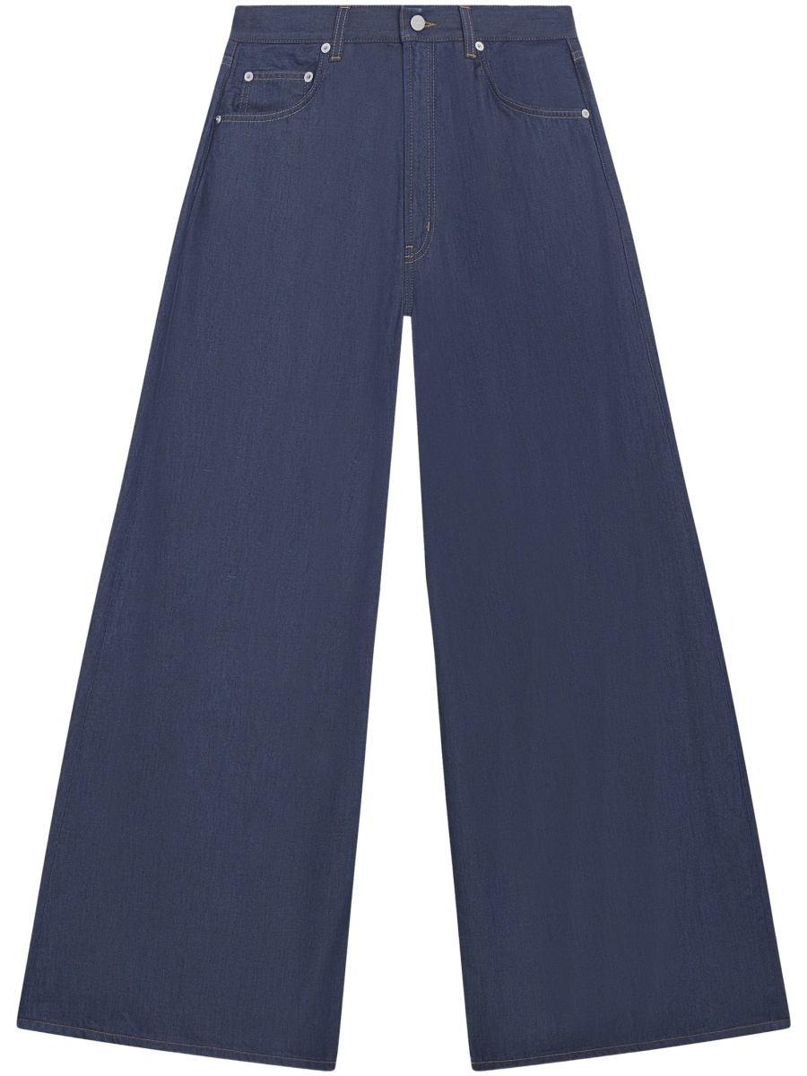 Pantaloni evazati Dondup albastri - Img 2