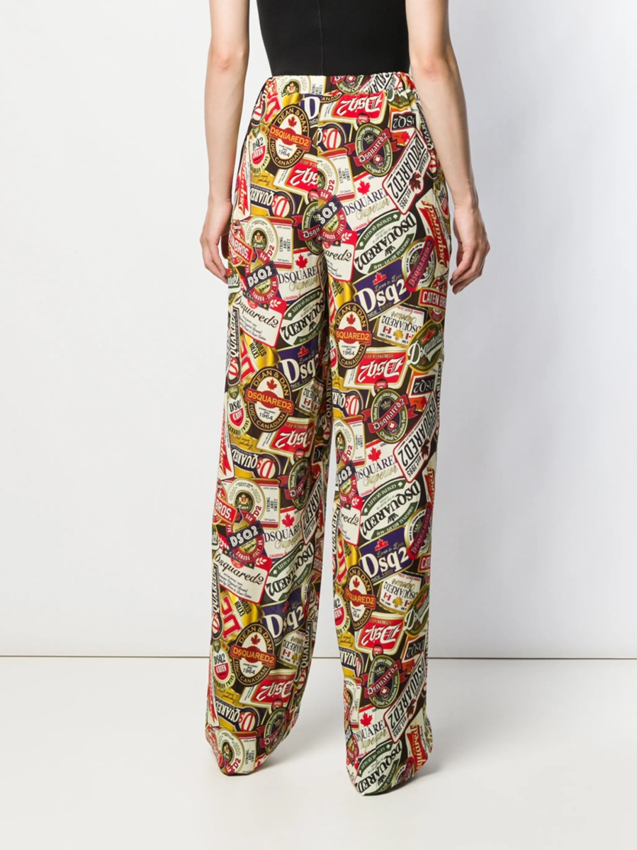 Pantaloni evazati DSQUARED2 neutri - Img 4