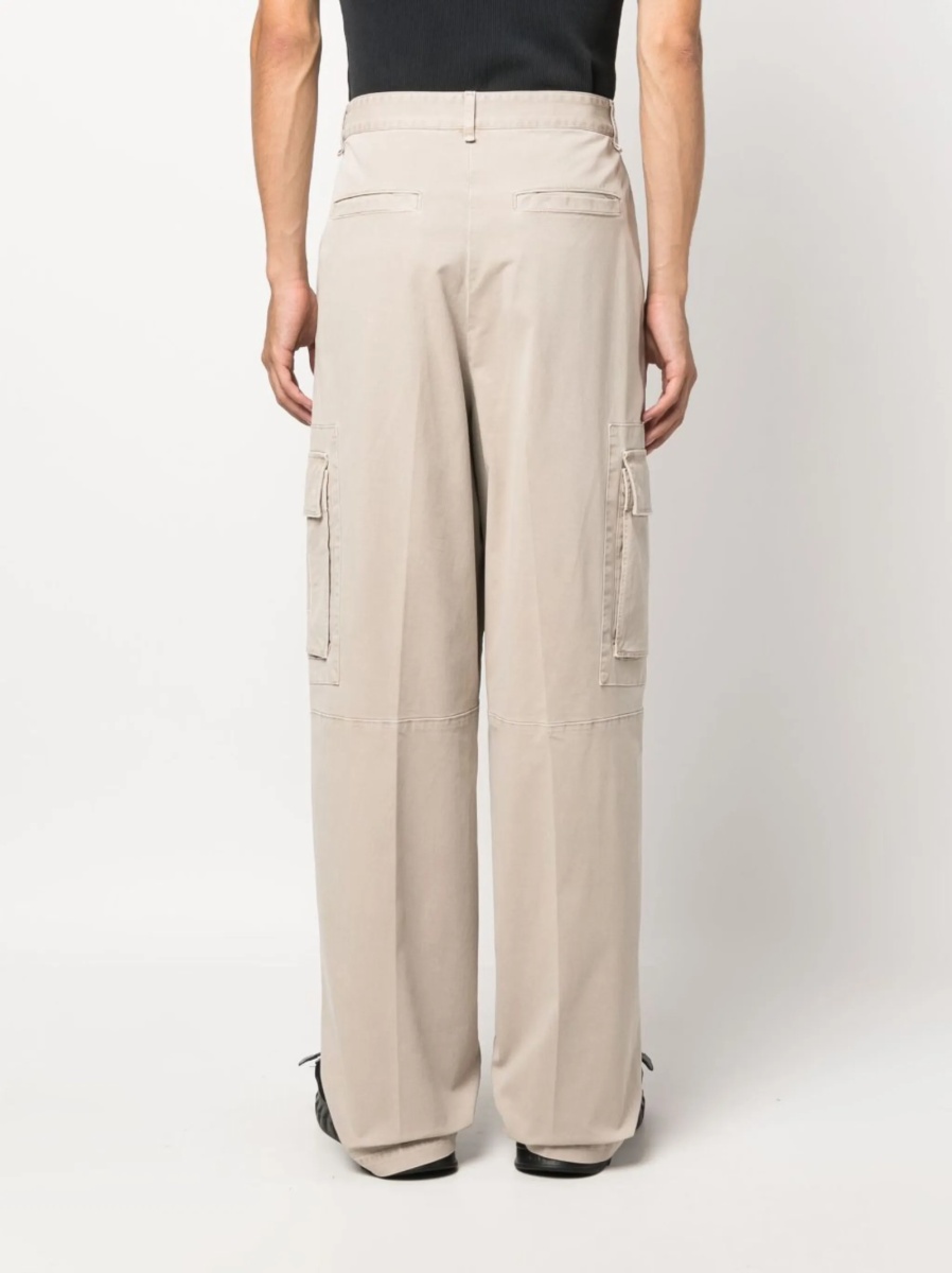 Pantaloni evazati Fendi neutri - Img 4