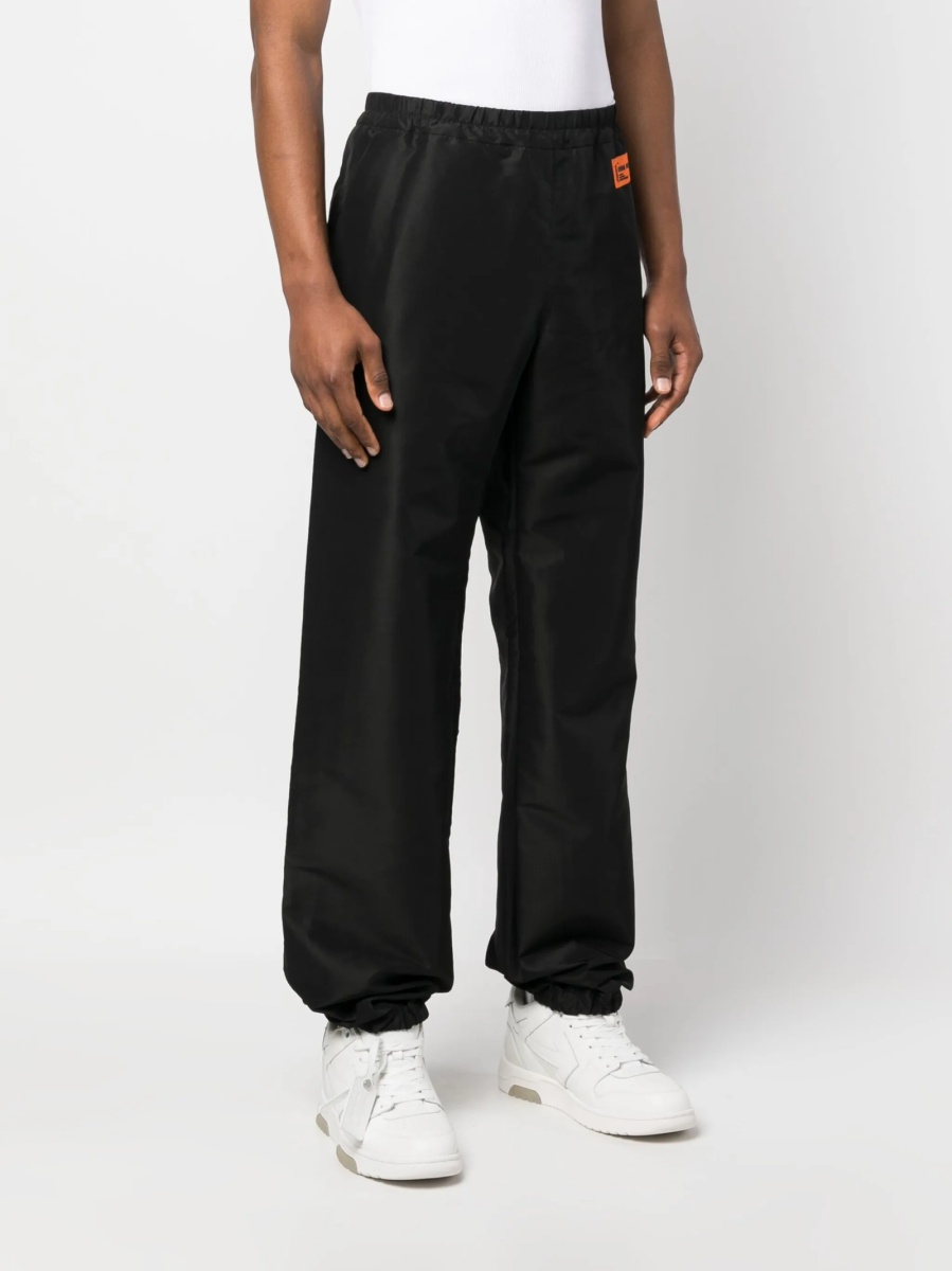 Pantaloni evazati Heron Preston negri din polyester - Img 3