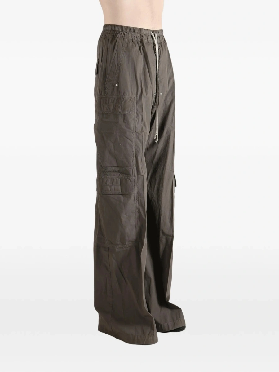 Pantaloni evazati Rick Owens maro - Img 3