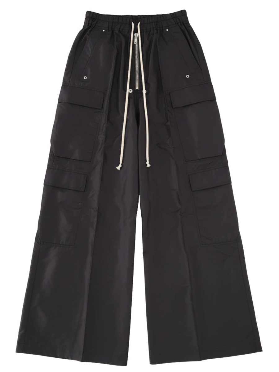 Pantaloni evazati Rick Owens negri - Img 2