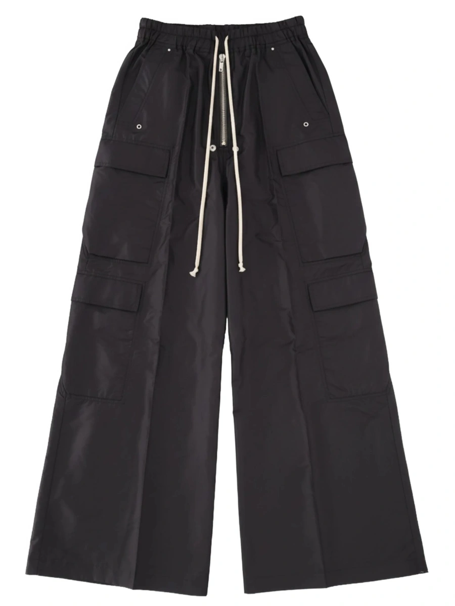 Pantaloni evazati Rick Owens negri - Img 2