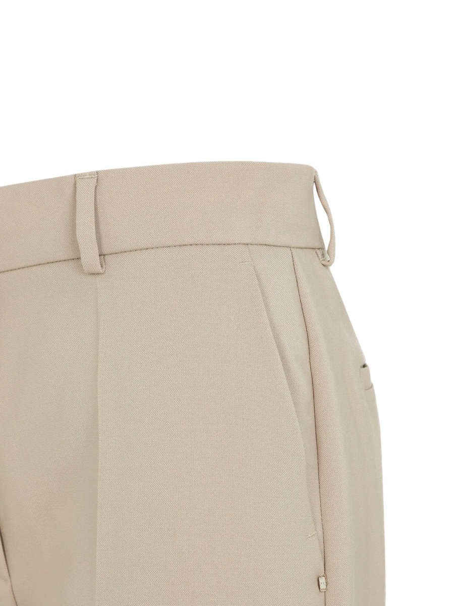 Pantaloni evazati SPORTMAX neutri - Img 3