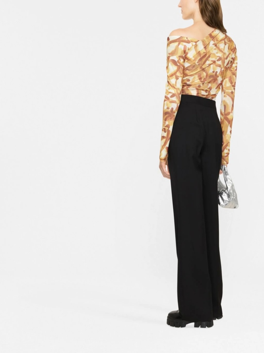 Pantaloni evazati Stella McCartney negri - Img 3