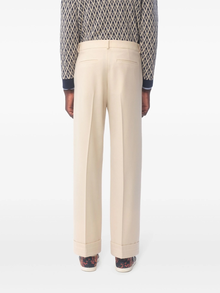 Pantaloni evazati Valentino Garavani neutri - Img 5