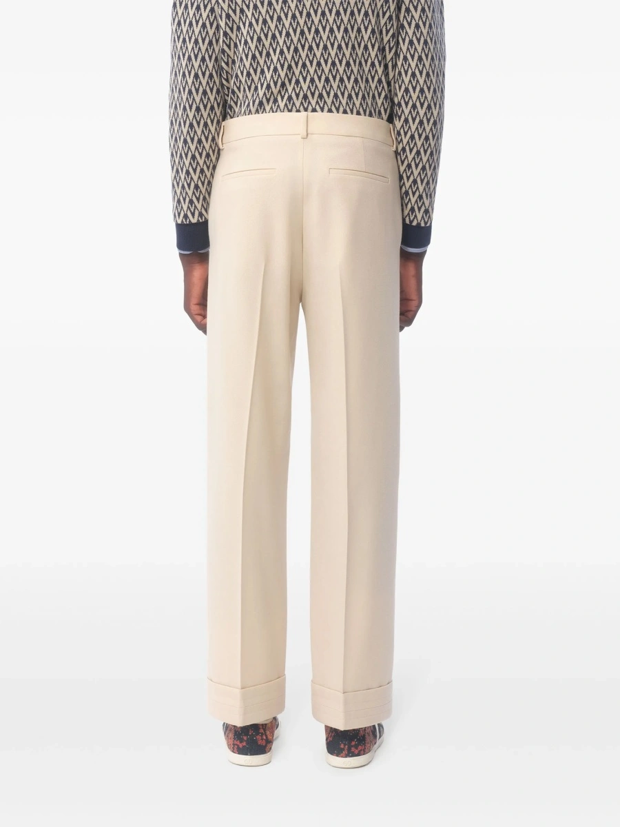 Pantaloni evazati Valentino Garavani neutri - Img 5