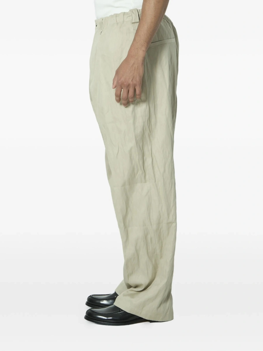 Pantaloni evazati Willy Chavarria neutri - Img 2