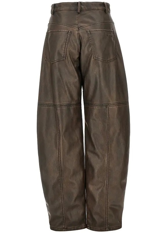 Pantaloni Faux leather Barrel Leg pants - Img 3