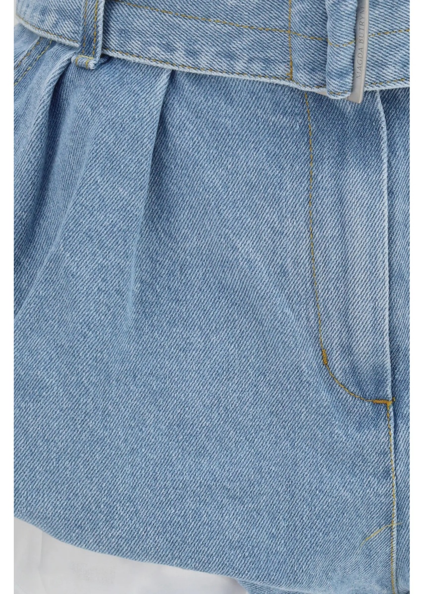 Pantaloni Flared denim Shorts with undershorts - Img 3