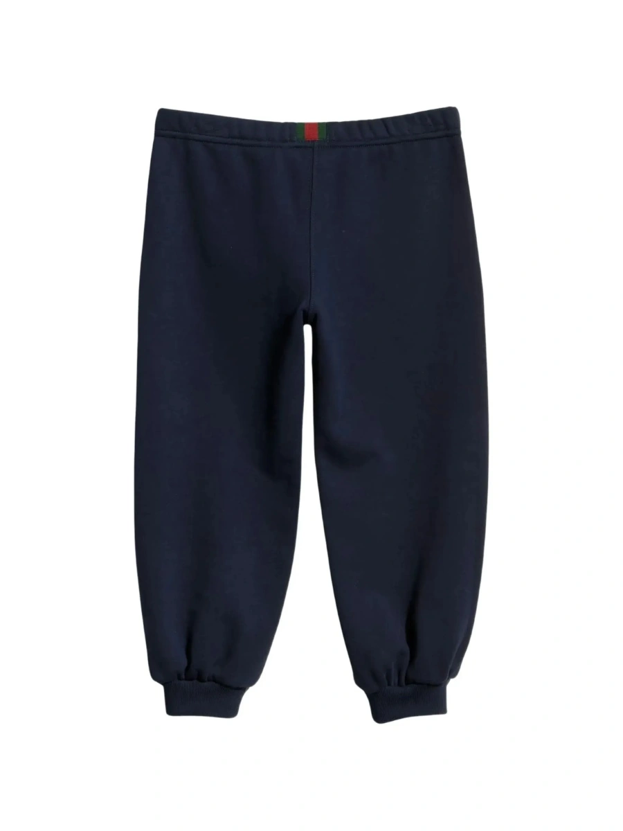 Pantaloni Gucci albastri din bumbac - Img 4