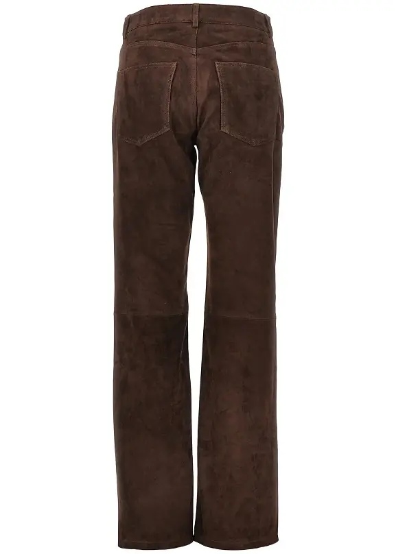Pantaloni 'Jean' suede leather pants - Img 3