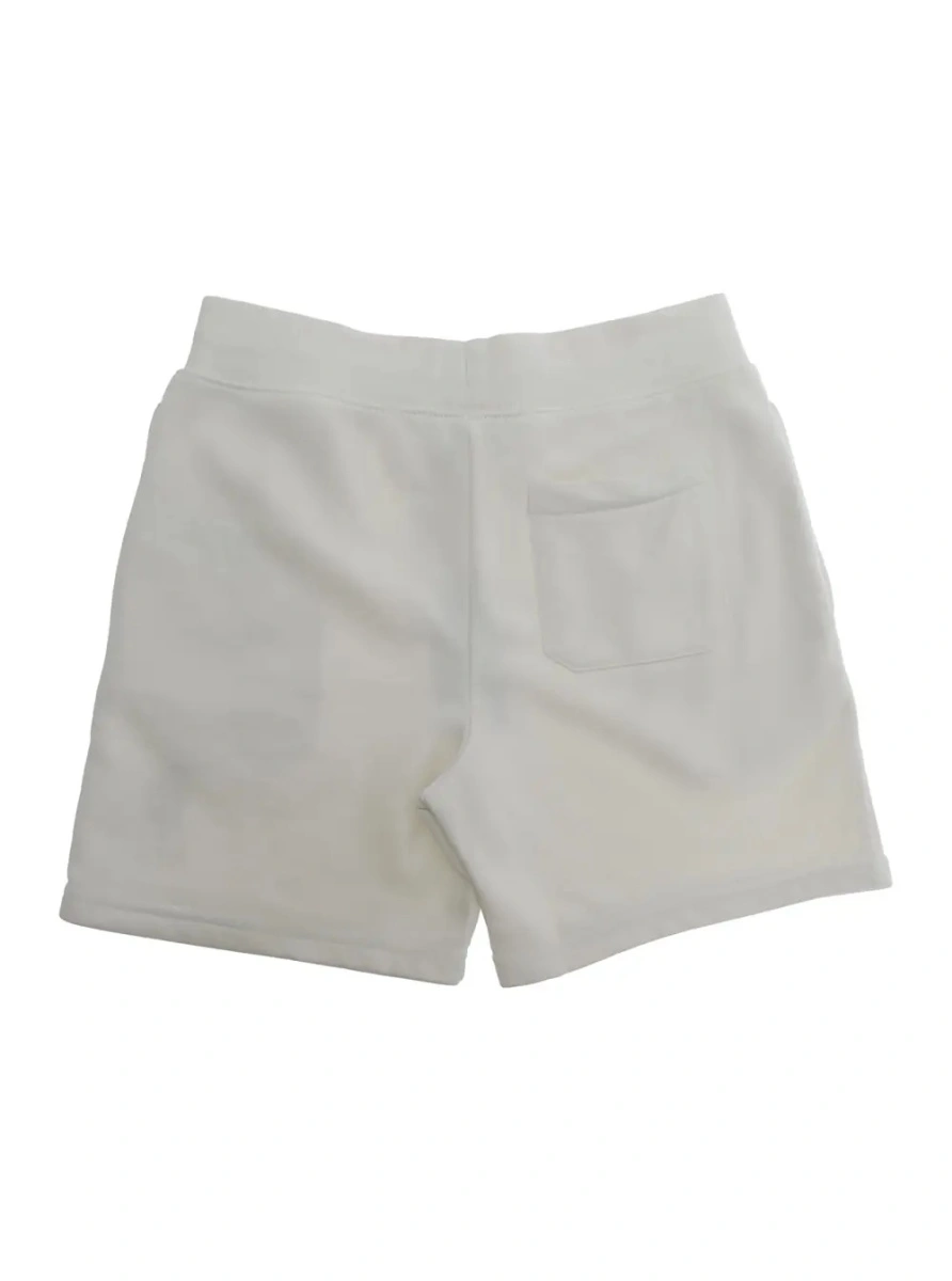 Pantaloni KNIT-SHORTS - White - Bermuda with elastic waistband - Cotton - Men - Img 2