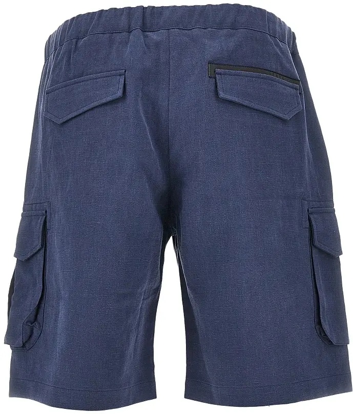 Pantaloni Linen cargo shorts with belt - Img 3