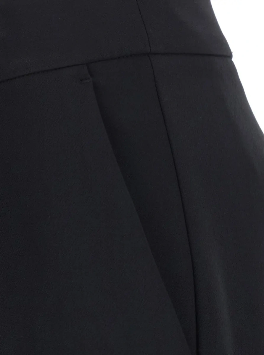 Pantaloni MADREPERL Pants with elegant details in Black Tech Fabric for women - Img 3