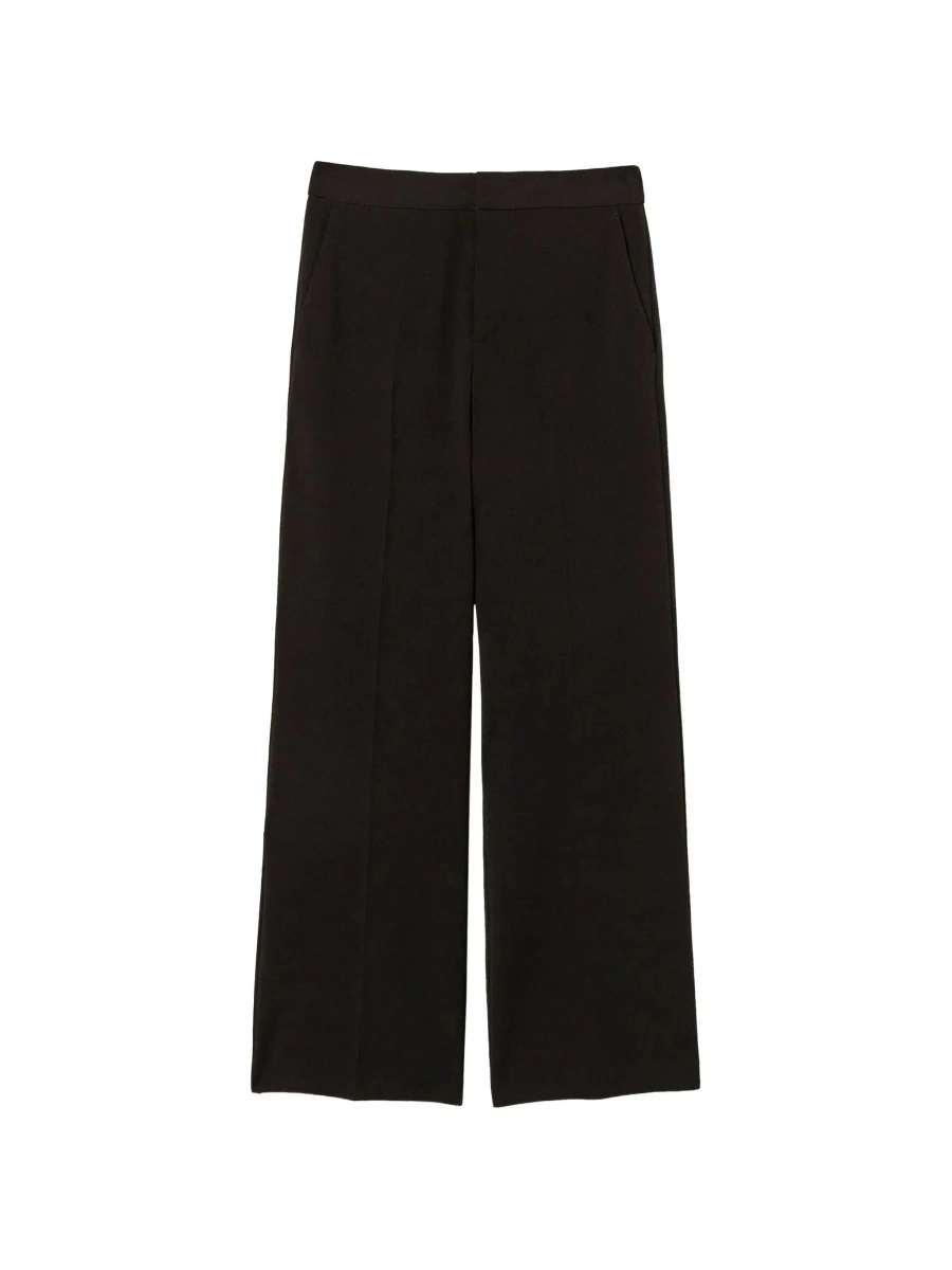 Pantaloni MADREPERL Pants with elegant details in Black Tech Fabric for women - Img 8