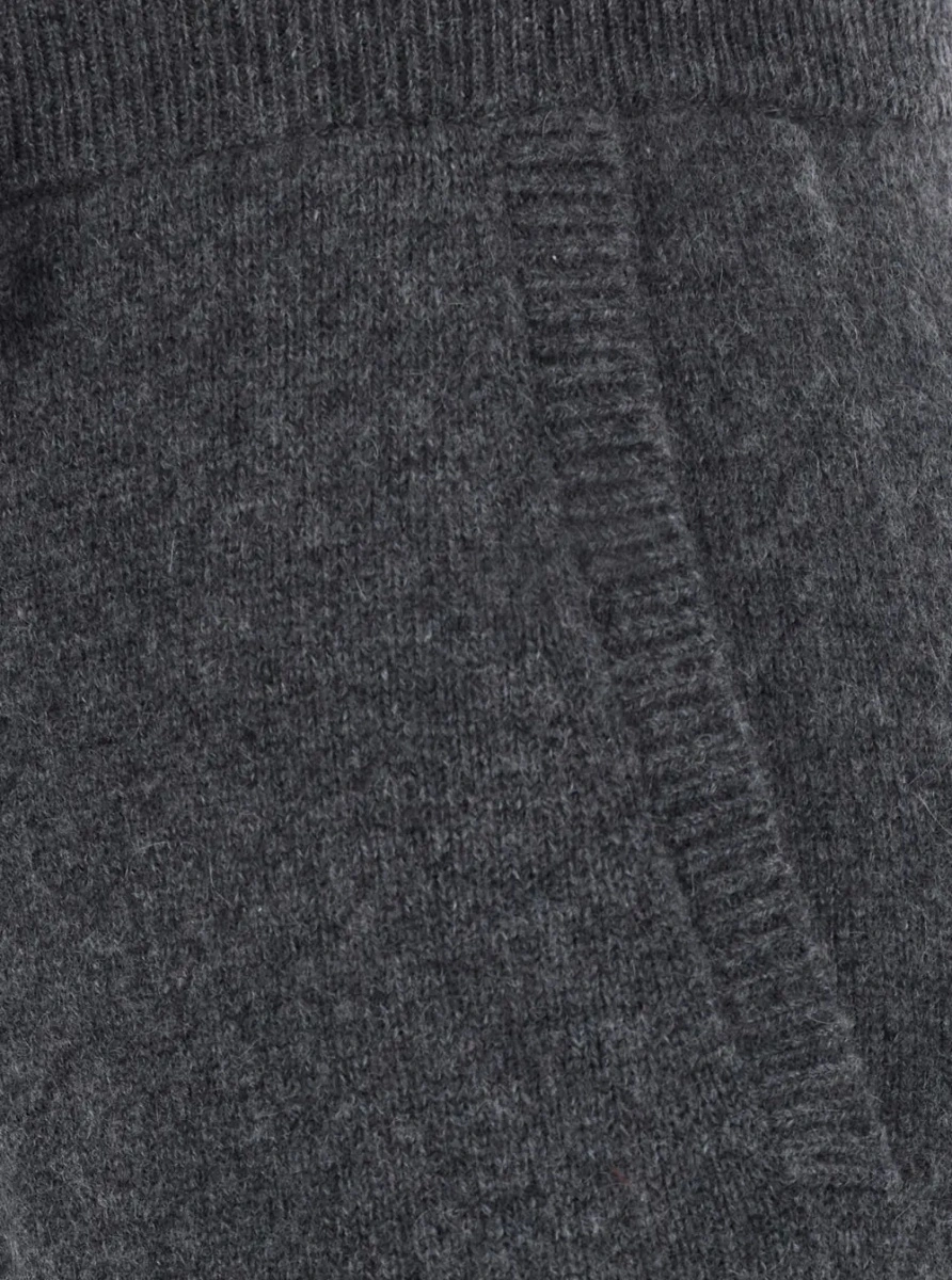Pantaloni Max Mara gri din casmir - Img 3