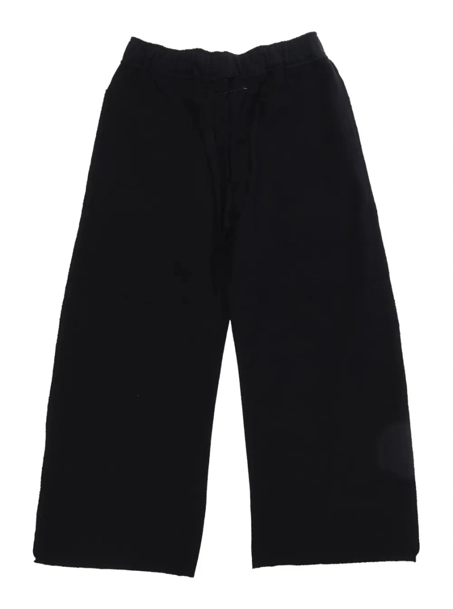 Pantaloni MM6 MAISON MARGIELA KIDS negri din bumbac - Img 2