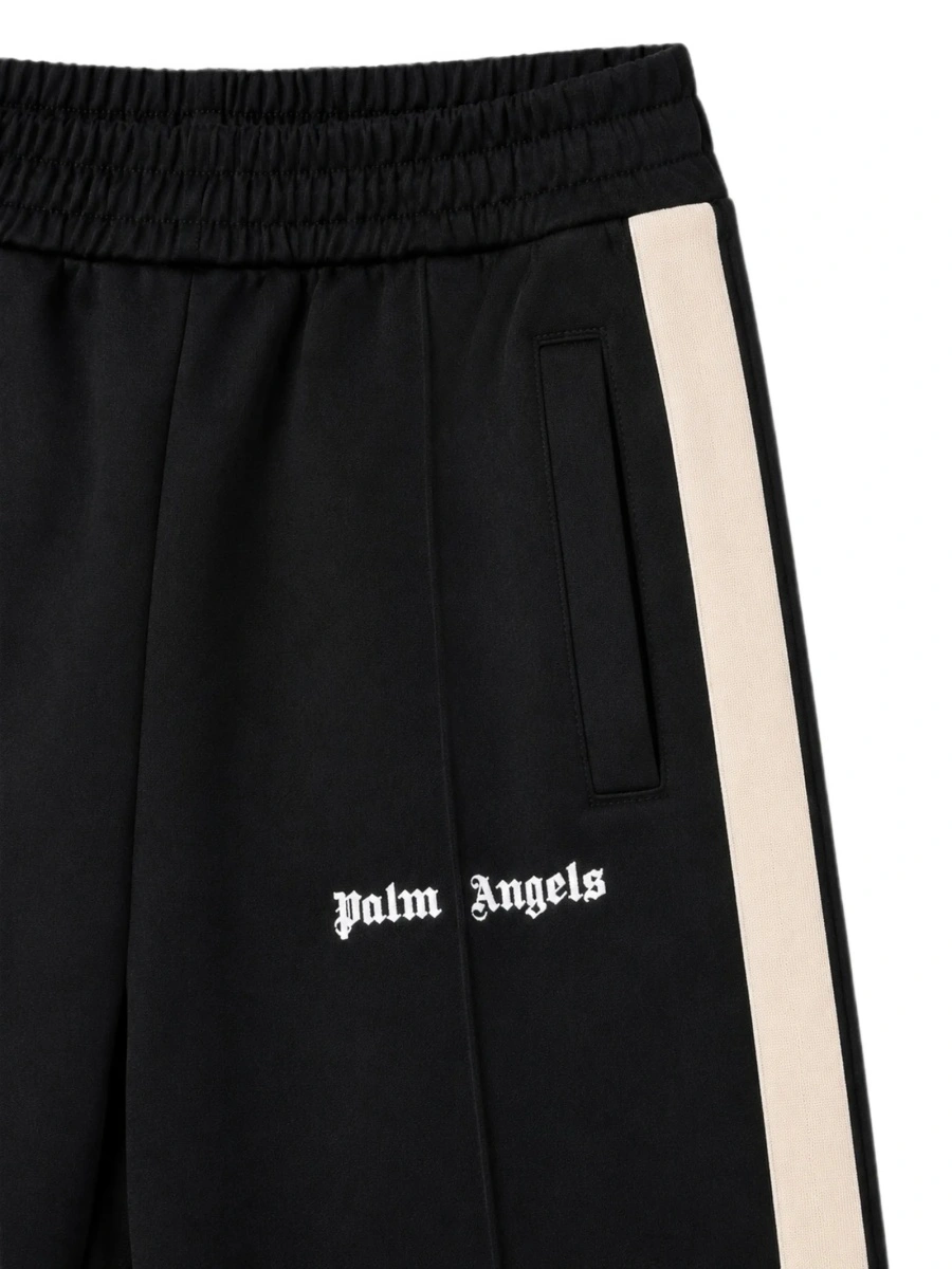 Pantaloni Palm Angels negri din material textil - Img 3