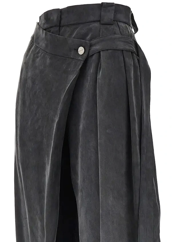 Pantaloni Pinko negri din twill - Img 2