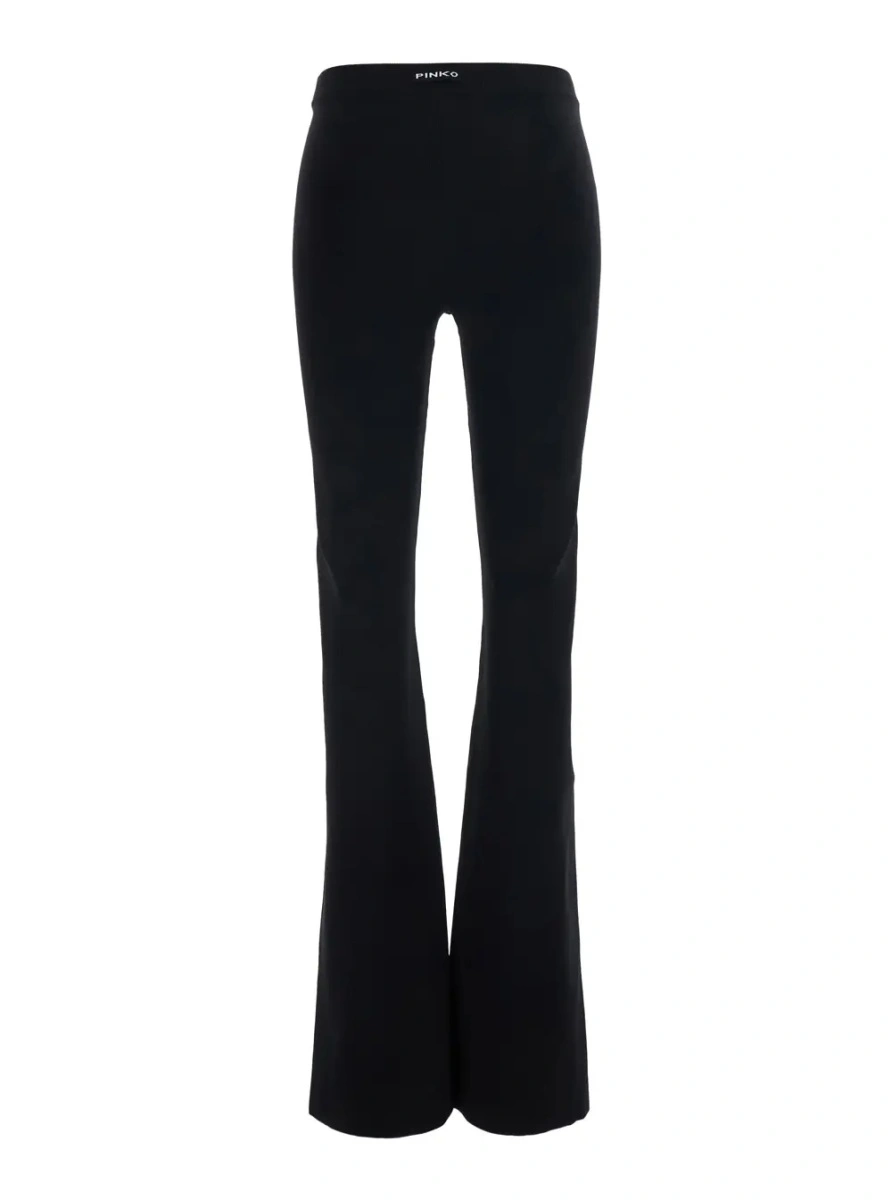 Pantaloni Pinko negri din vascoza - Img 2