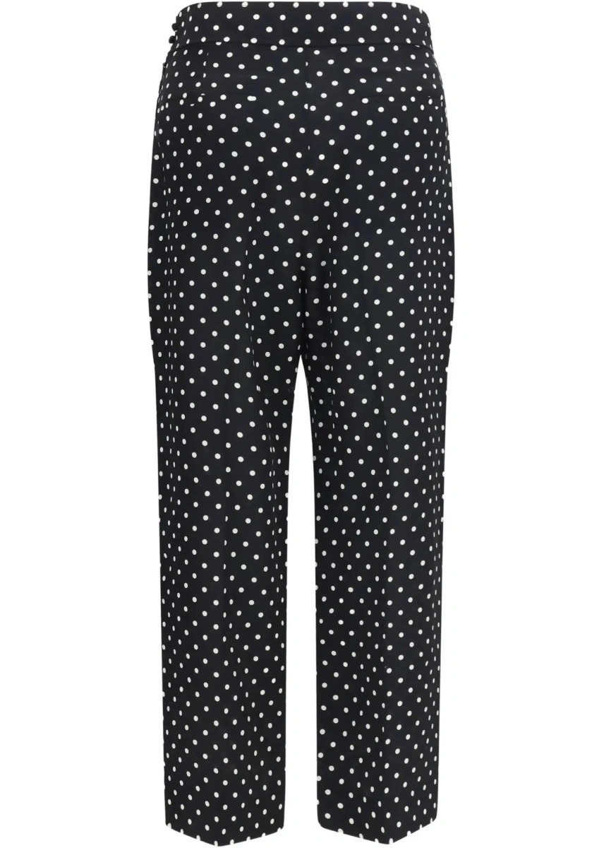 Pantaloni Polka-dot crêpe de chine Pants - Img 4