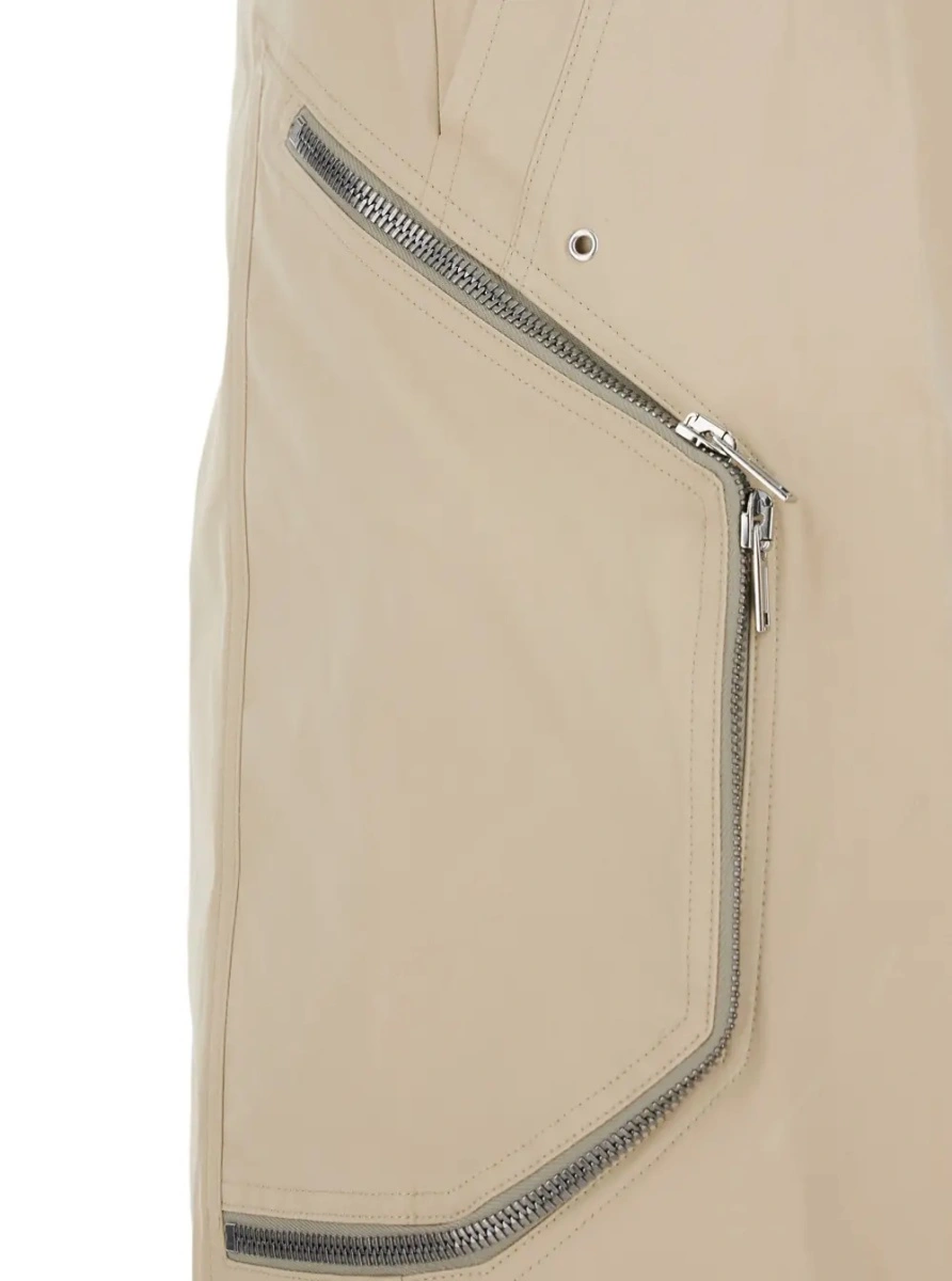 Pantaloni Rick Owens bej din bumbac - Img 3