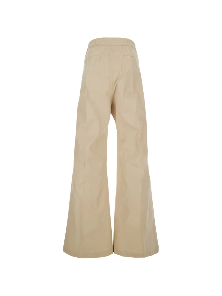 Pantaloni Rick Owens bej din bumbac - Img 4