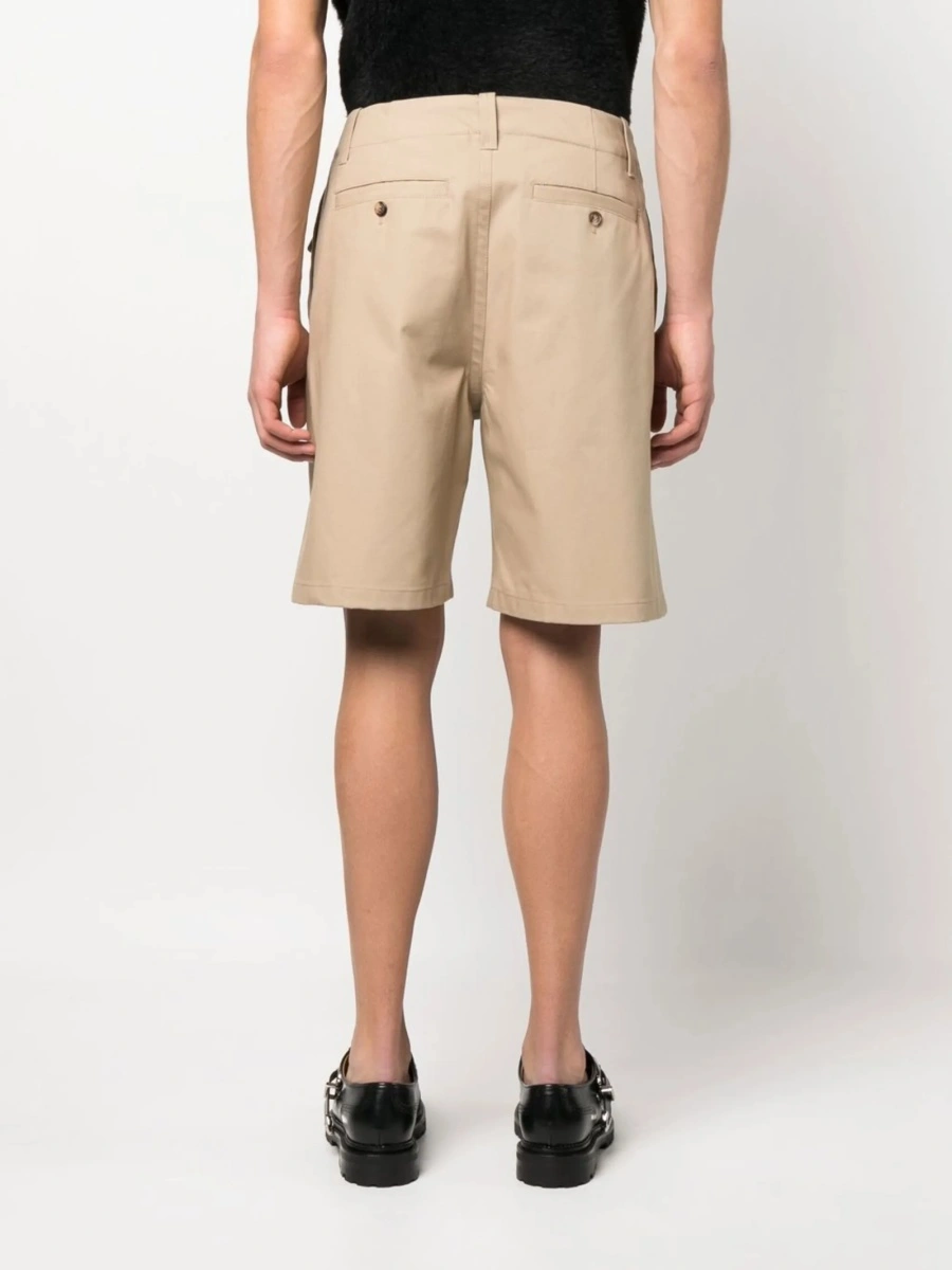Pantaloni scurti Alexander McQueen neutri din bumbac - Img 4