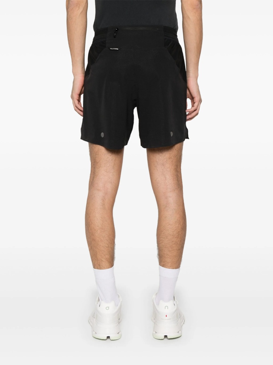 Pantaloni scurti ASICS negri din poliester reciclat si spandex/elastan - Img 4
